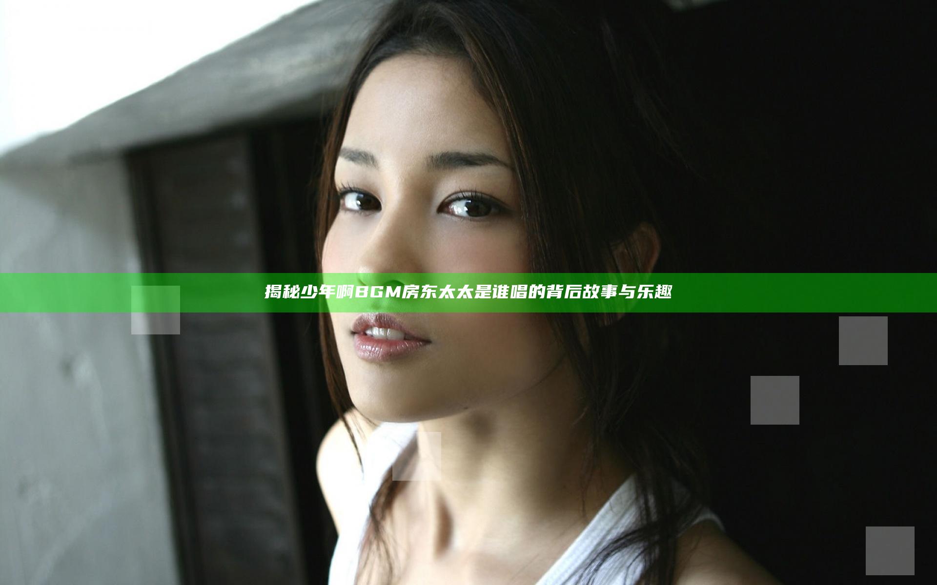 揭秘少年啊BGM房东太太是谁唱的背后故事与乐趣