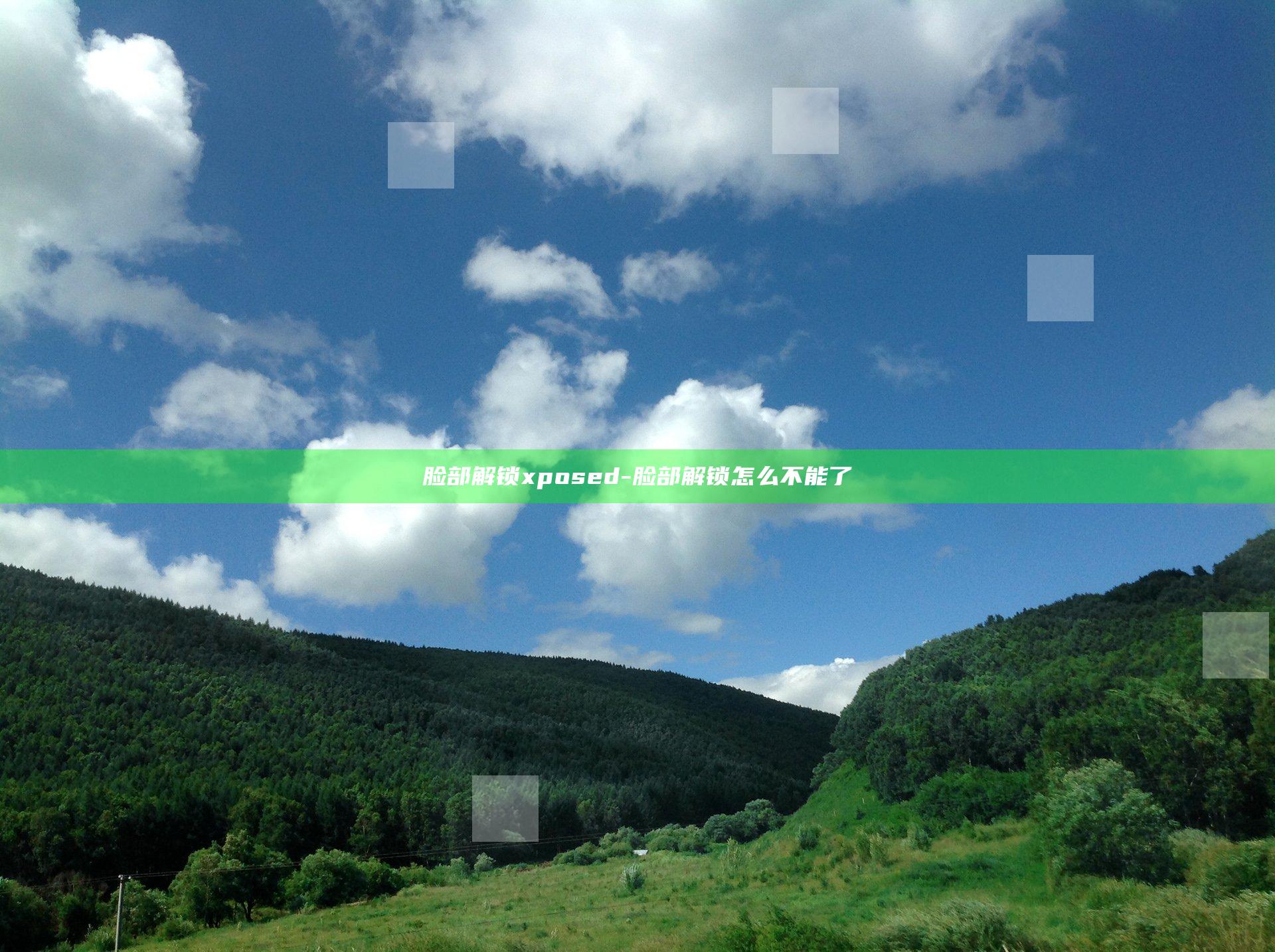 脸部解锁xposed-脸部解锁怎么不能了